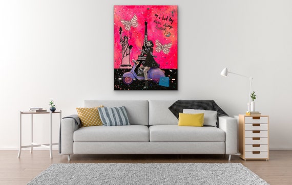 Audrey Hepburn /mixed Media Art / Pop Art/ Collage/ Wall | Etsy