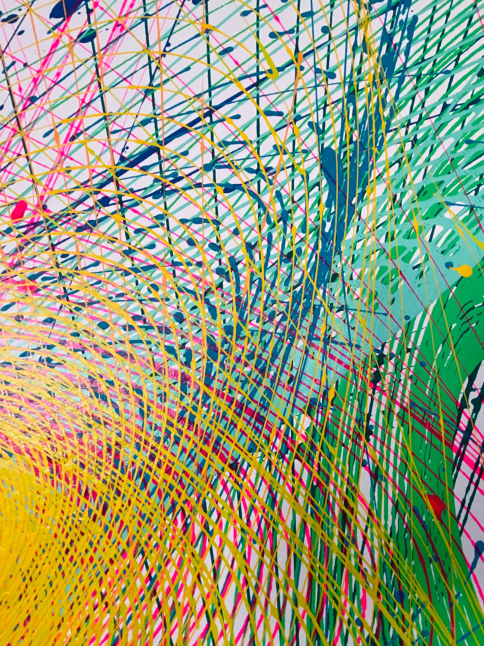 Colorful Duo Painting Scribble Art Modern Art Etsy Ireland