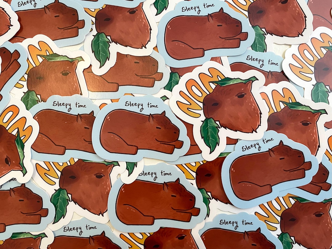 Capybara Stickers Waterproof Vinyl Decal - Etsy