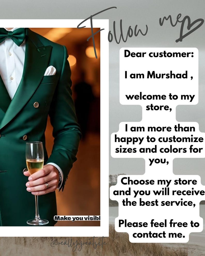 Dark Green Velvet Suit Women, Tailored Blazer and Pants Set, Custom Formal Pantsuit, Winter Wedding Party Outfit image 2