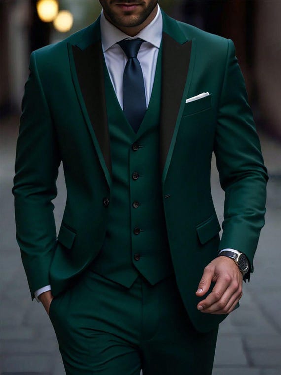 Men Suit Slim Fit Designer Three Piece Green Suit Men's Suit for Wedding,  Engagement, Anniversary, Prom, Groom Wear and Grooms Men Slim Fits - Etsy