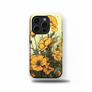Floral Girly Phone Case , Cute Flower Design Cover,iPhone 16 15 14 13 12 11 Plus Pro Max MagSafe Case, - Samsung S25 S24 S23 S22 Plus Ultra