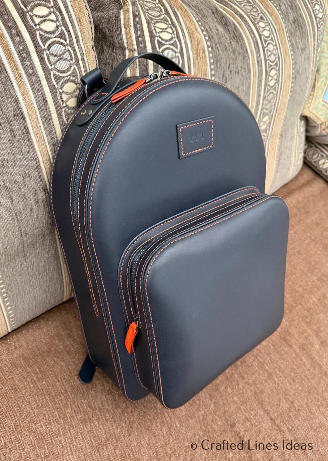 Modern Backpack Patterns Structured Leather Backpack Pattern | Modern Minimal Rucksack Bag ...