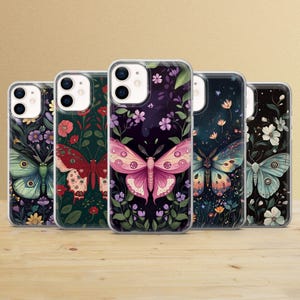 Butterfly Phone case Floral Cover for iPhone 16 Pro, 15, 14, 13, 12, 11 Samsung Galaxy S24, S23, S22, A16 Google Pixel 9 Pro, 9A, 8A, 7A, 6A