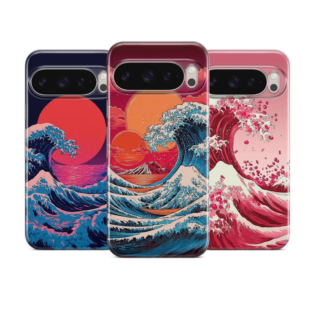 Asian Wave Phone Case Japanese Art Cover for Google Pixel 10 9A 8A 7A ...