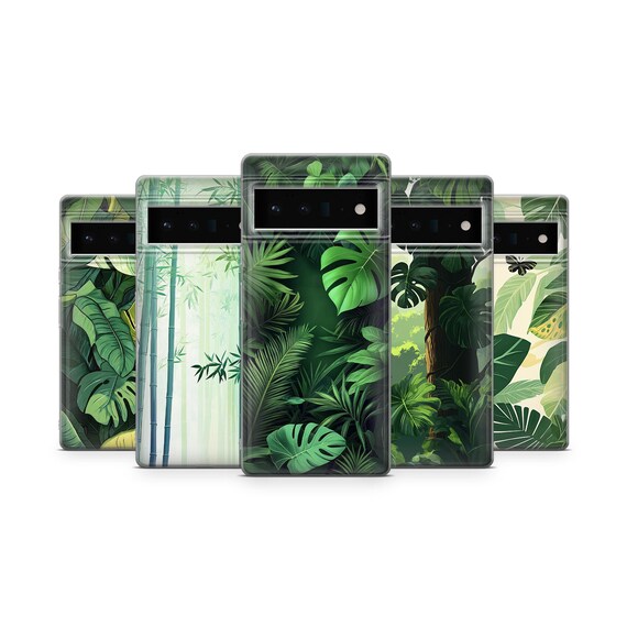 Tropische Bambus Handyhlle: Jungle Print, weiche TPU Gel Hlle fr  Samsung, iPhone, Pixel - Etsy.de