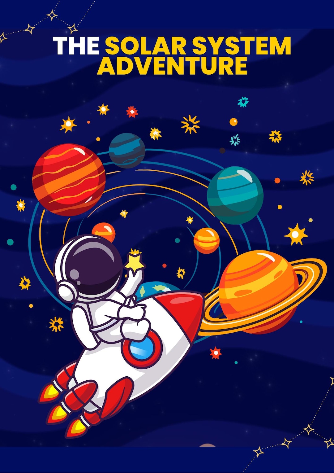 Solar System Coloring Storybook: Space Adventure Printable (PDF) - Etsy