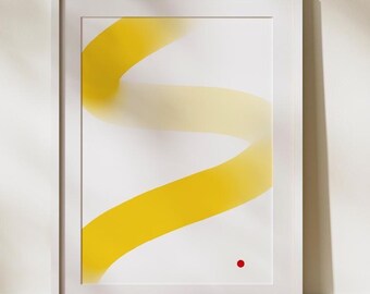 Flow – Minimalistisches abstraktes Poster | Druckbare Wanddekoration