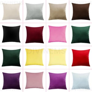 Velvet Cushion Covers Sofa Pillow Cases Soft Cushion Cover Bed Cushion Covers Velvet Chair Velvet Cushion Covers Velvet Pillow Cases Room