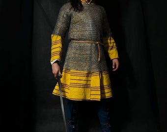 Hauberk, chainmail, rings 10mm size S to XXL - VERY LIGHT