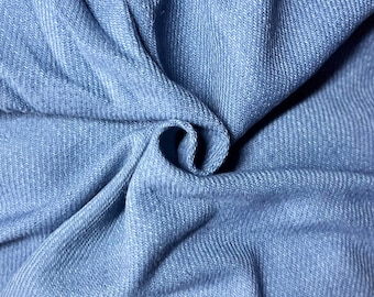 Indigo dyed, hand woven blue wool, 2/2 twill RT04