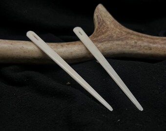 Authentic Antler Needle Cloak Pin for Historical Reenactment, Viking & Medieval Clothing
