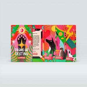 Paws of Destiny – Cartas de Tarô para Cães para Imprimir | Baralho de Tarô Digital | Download dos Arcanos Maiores | Arte de Oráculo Místico para Animais de Estimação para Amantes de Cães Espirituais