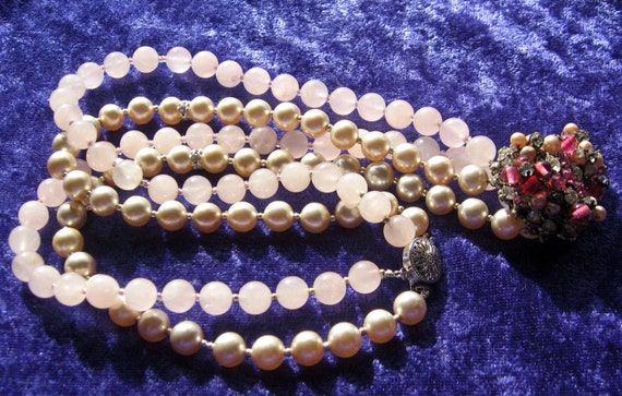 Beautiful Repurposed Miriam Haskell Bead Necklace - image 4