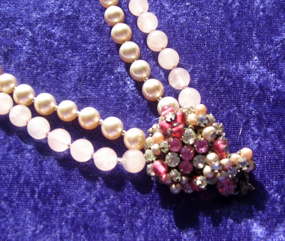 Beautiful Repurposed Miriam Haskell Bead Necklace - image 2