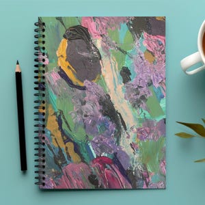 Lined Notebook - Abstract Fun Print - Original Artwork