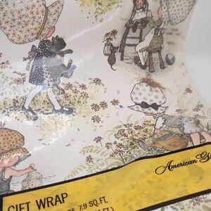 Vintage Brand New Holly Hobbie Wrapping Paper.