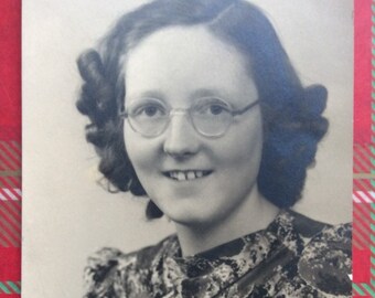 1940s Lady Photo 40s Young Girl Ww2 Lady Portrait Photo Etsy