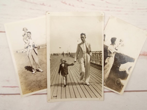 1930s Photo Lot Little Girls Photographs Daddy Daughter Etsy