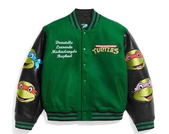 Teenage Mutant Ninja Turtles Varsity Jacket | Retro 90s Streetwear Style