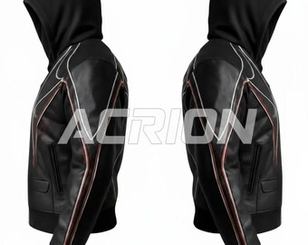 Jin Kazama Tekken 8 Leather Jacket | Gamer Cosplay Hoodie | Real