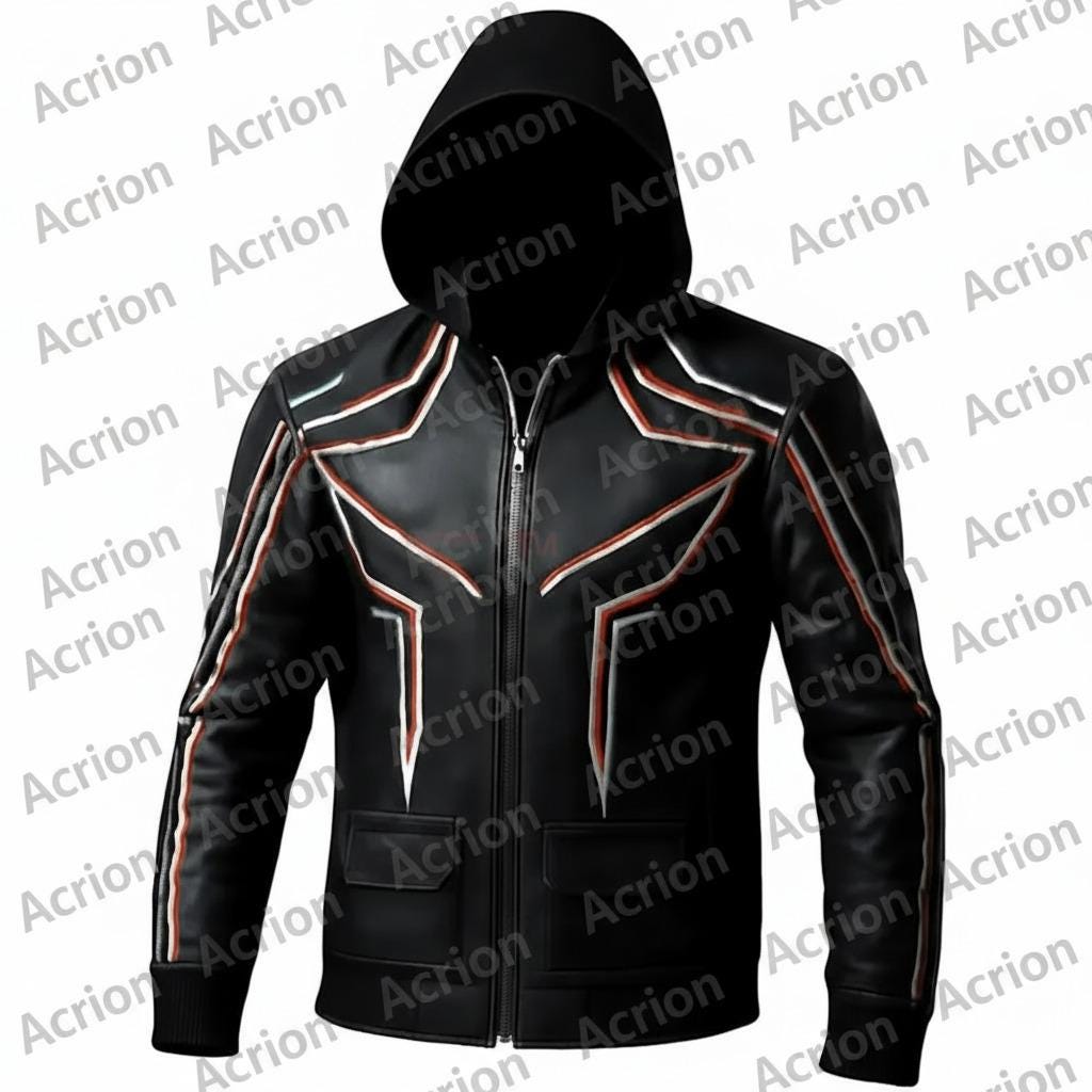 Jin Kazama Tekken 8 Leather Jacket | Gamer Cosplay Hoodie | Real