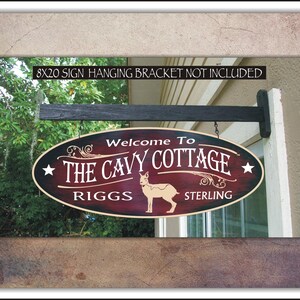 Patagonian Cavy Maras Farm Ranch Barn Man Cave Gift Family Name Custom Personalized Painted Sign