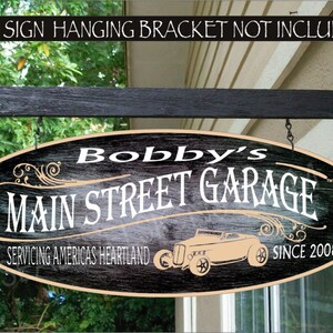 Garage Art, Man Cave Garage Sign, Gifts For Dad, Family Name Custom Personalized Sign #912