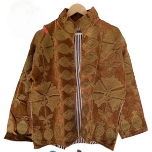 Velvet Suzani Woolen Hand Made Embroidered Cotton Women Unisex Jacket,Coat Blazer Waistcoat image 14