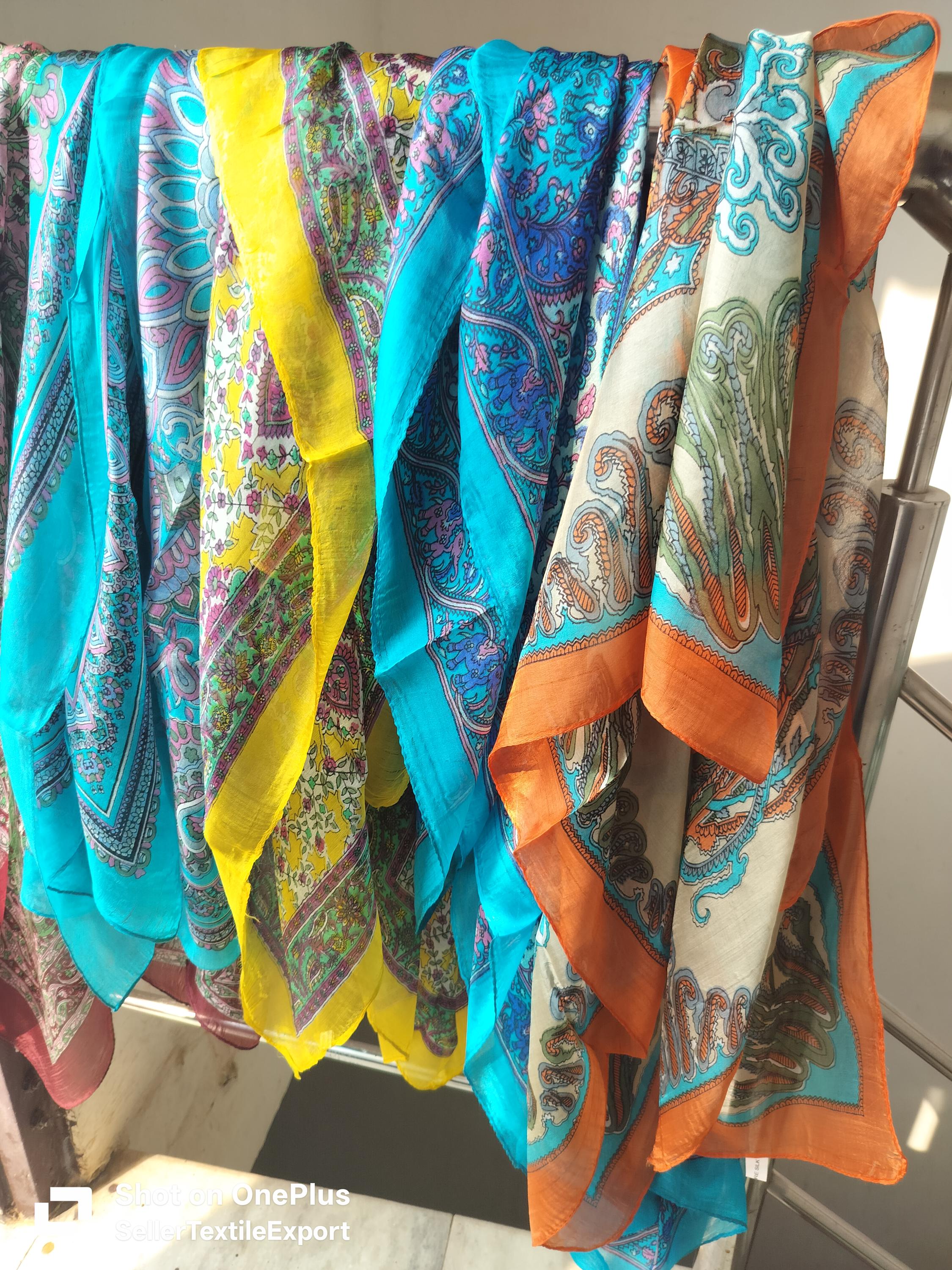 Floral Color Block Silky Scarf Jack Rogers Jack main image 4