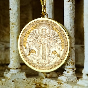 Archangel Metatron Pendant: Sacred Amulet Necklace in Silver, Gold, Vermeil or Platinum