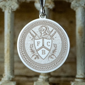Knights of Pythias Pendant Necklace of Friendship, Charity and Benevolence in Silver, Gold Plated, Vermeil, Platinum or 14k Gold