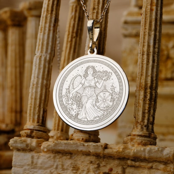 Fortuna Necklace in Silver, Gold Plated, Vermeil, Platinum or 14k