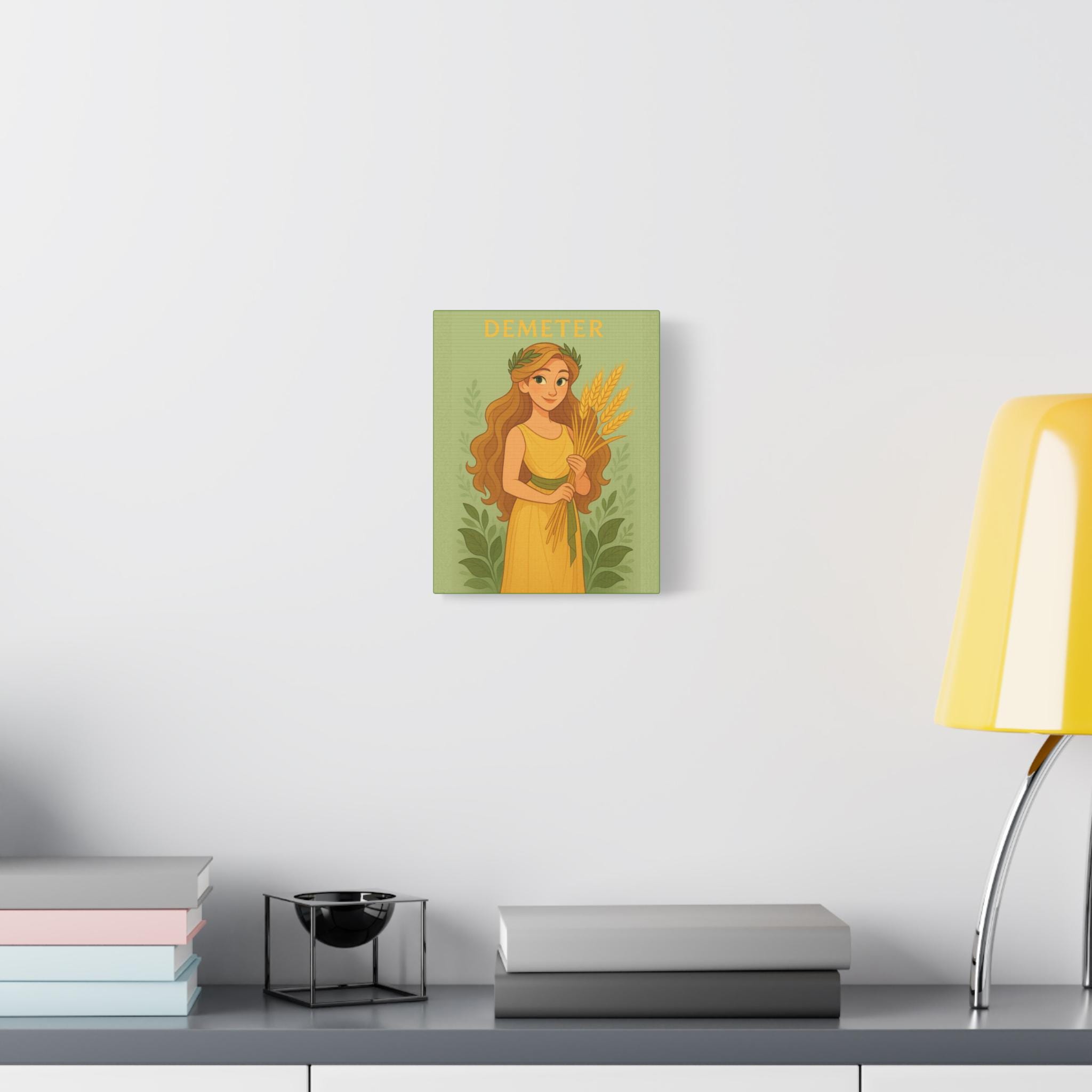 Animation-style Demeter Art Print - Greek Goddess of Harvest | Nature ...