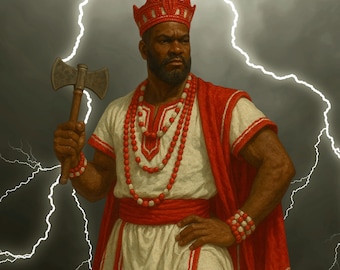 Digitale - Chango Realism Canvas Art - Decorazione murale audace per l'ispirazione spirituale, cultura afro-caraibica