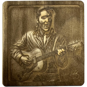 Elvis Presley 3D Illusion Engraved Light | Rock and Roll Legend Decor | Music Icon Gift for Fans | Elvis