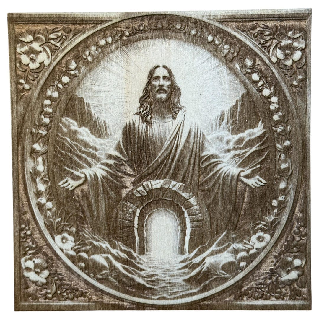 3D Engraved Resurrection of Jesus Wall Art: Christian Home Decor - Etsy