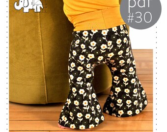 flared patterned pants