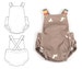 Summer romper sewing pattern // instant download // photo tutorial // sizes preemie to 3T // #87