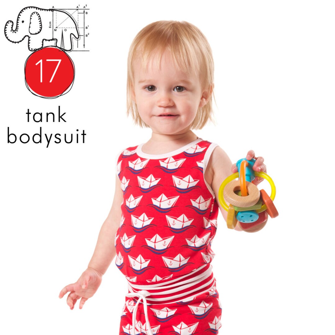 Tank Top Bodysuit Sewing Pattern // Pdf Download // 03T // Photo