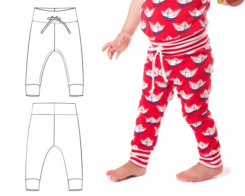 Baby Leggings Pattern Pdf // Photo Tutorial // Sizes Etsy UK