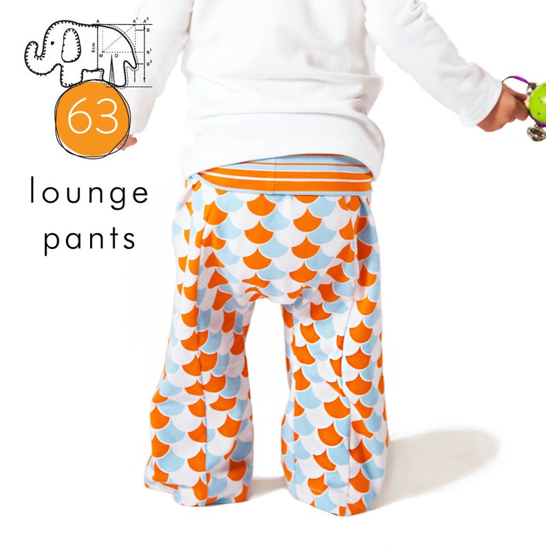 Kids Lounge Pants Sewing Pattern // Instant Pdf Download // Etsy