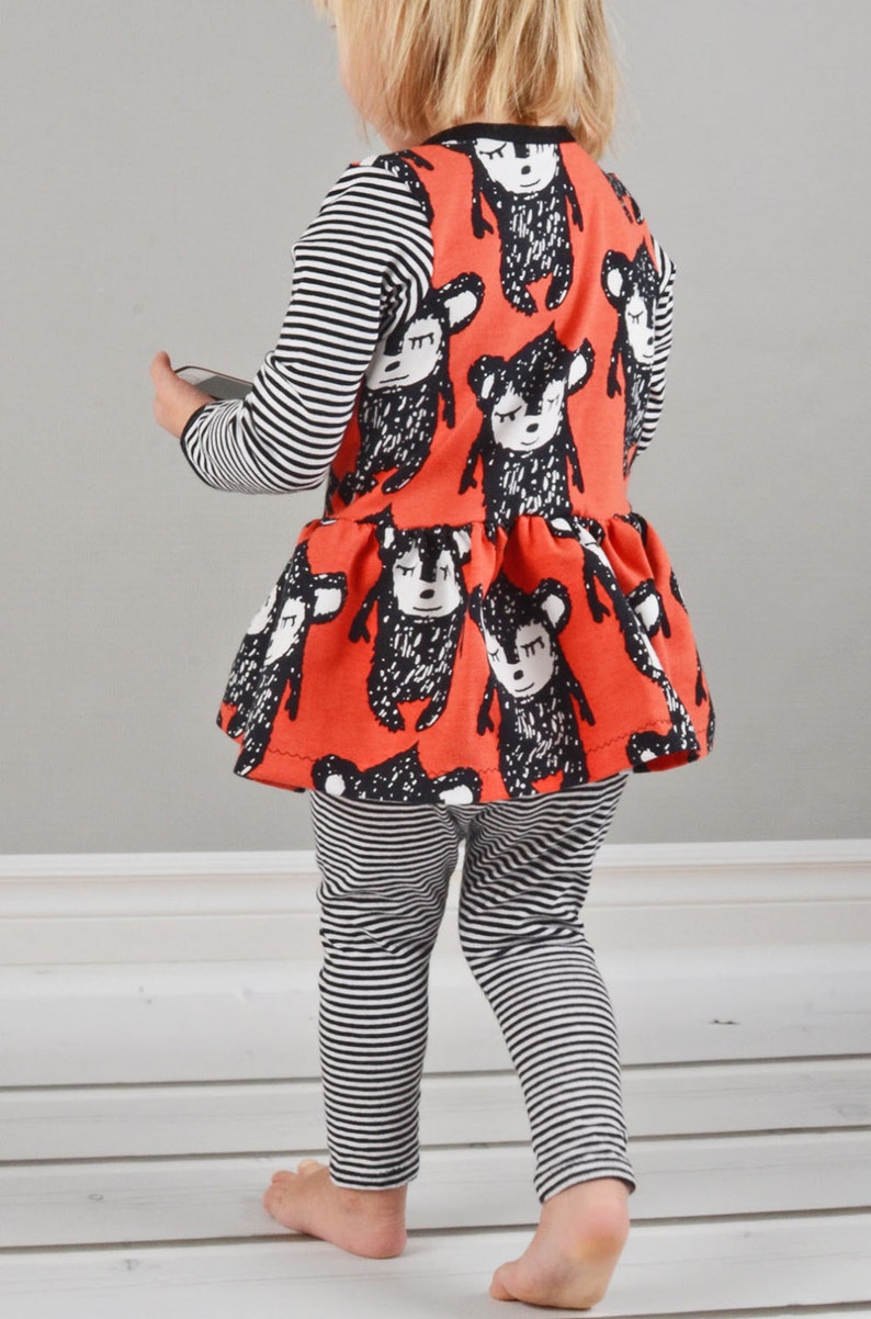 Autumn Floral Pattern Long Sleeve bodysuit & Dress