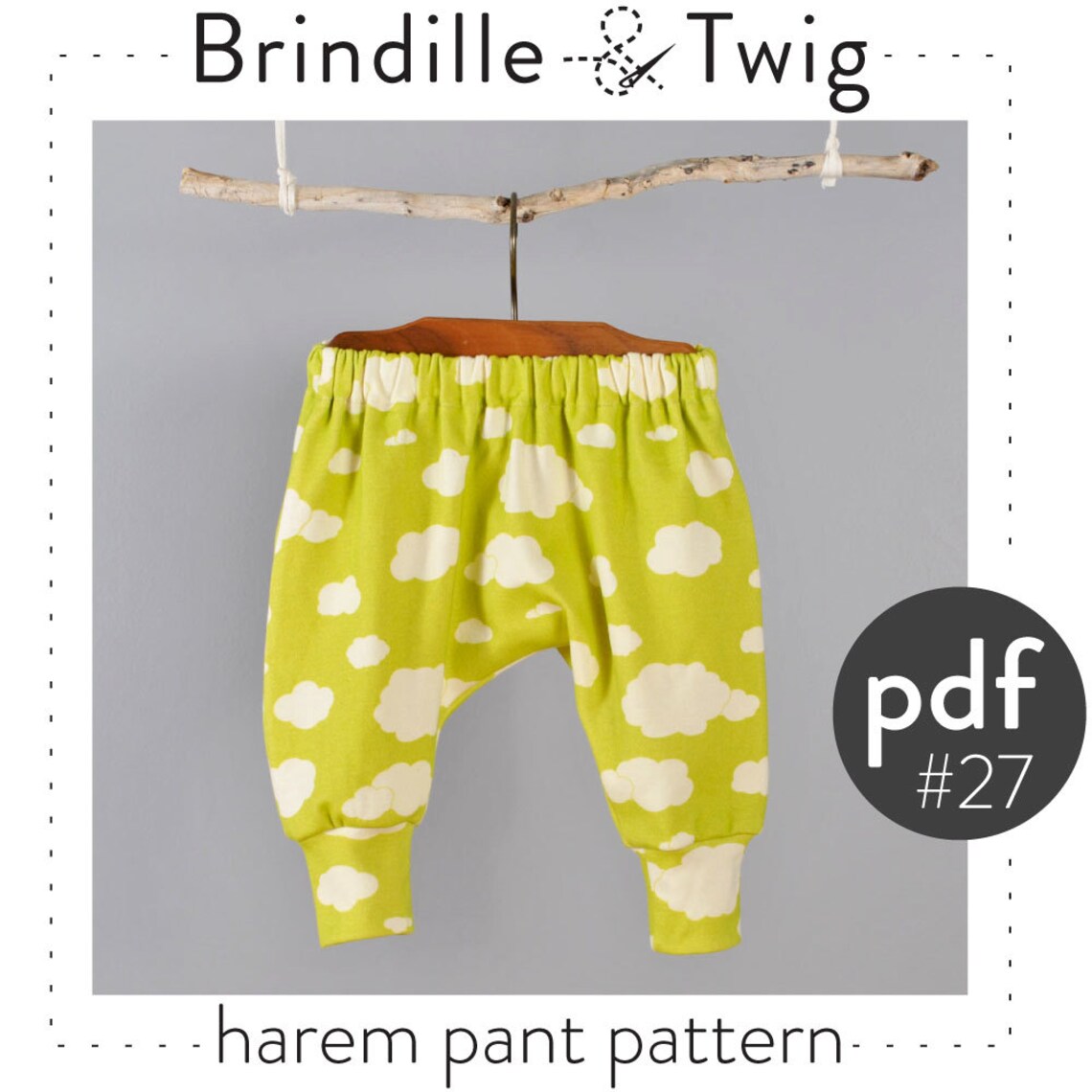 Kids harem pants sewing pattern // digital download // photo Etsy