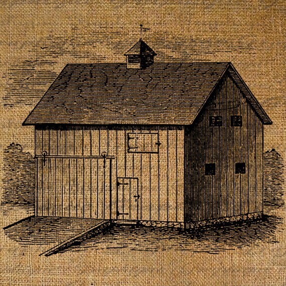 Old Barn Farm Farming Animals Rural Country Life Digital Image Etsy