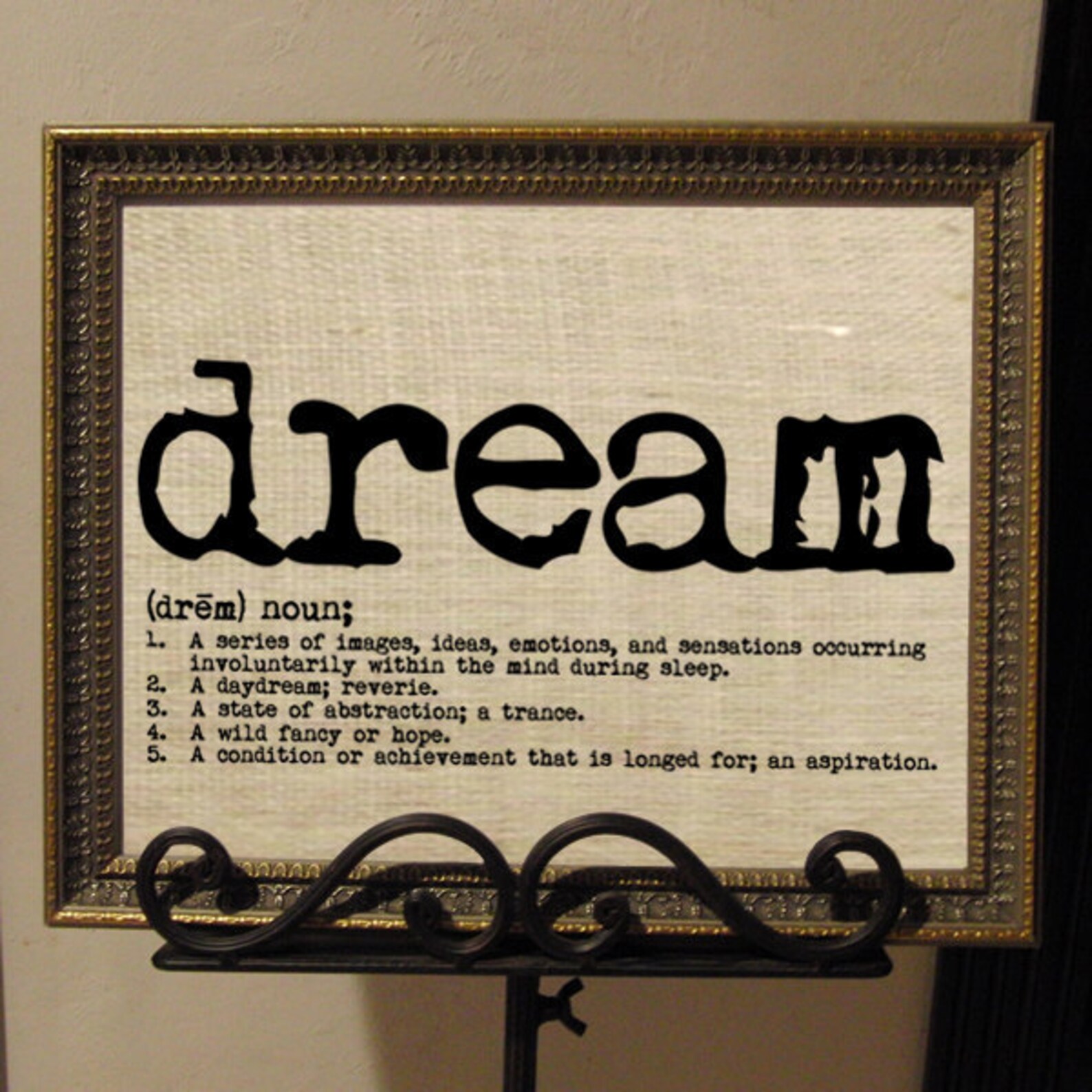 DREAM dictionary DEFINITION Digital Collage Sheet Download Etsy