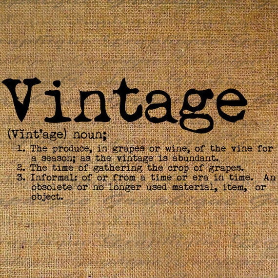 Dictionary Definition Word VINTAGE Typography Digital Image Etsy