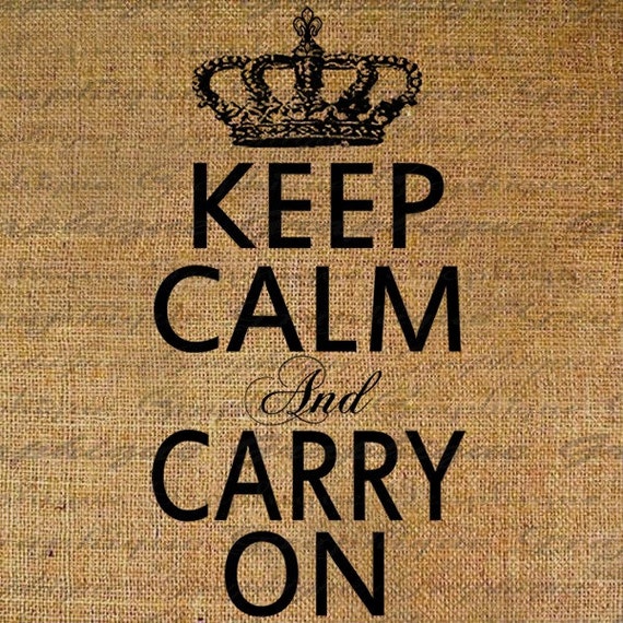 keep calm and carry on crown