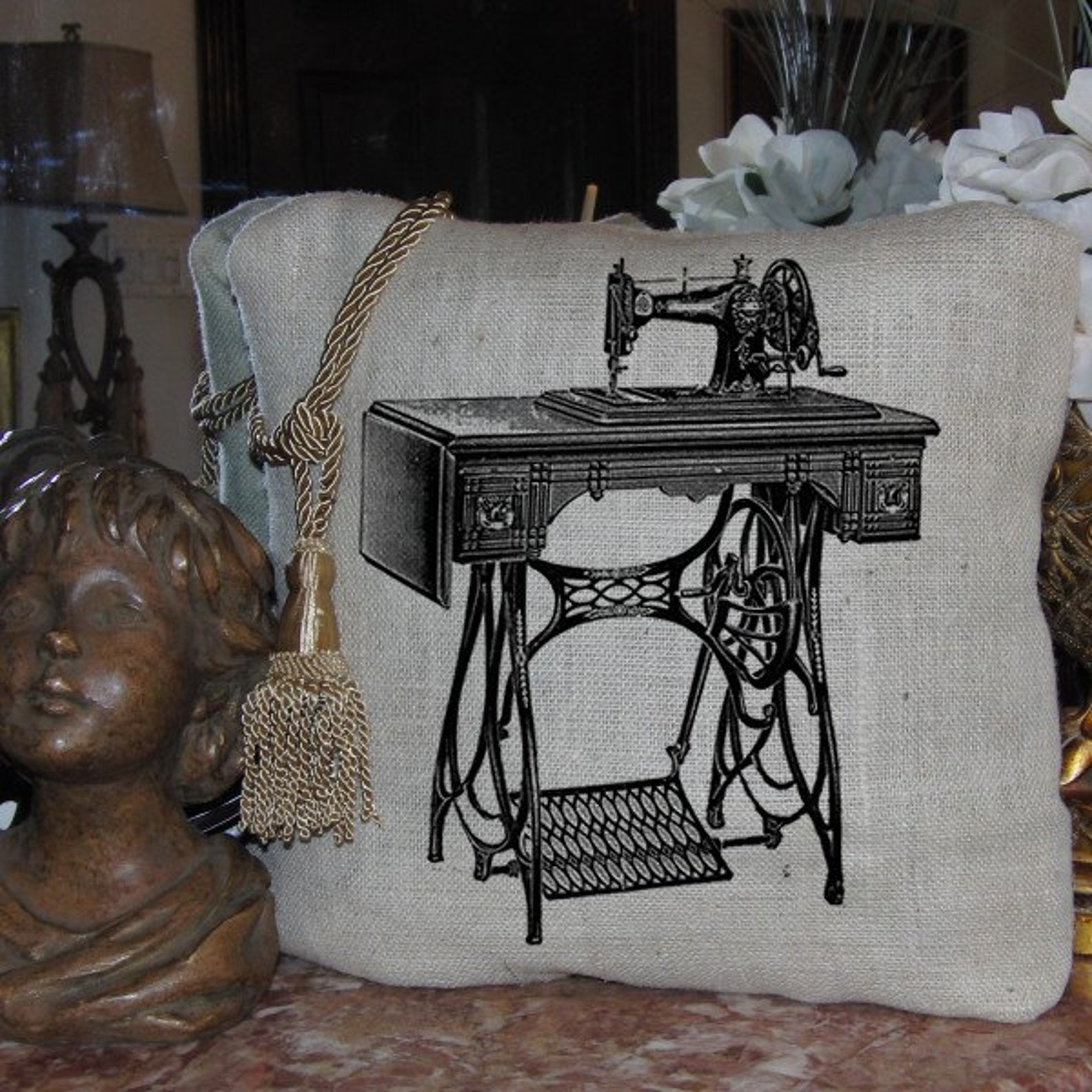 Antique Sewing Machine Digital Image Download Transfers to Etsy