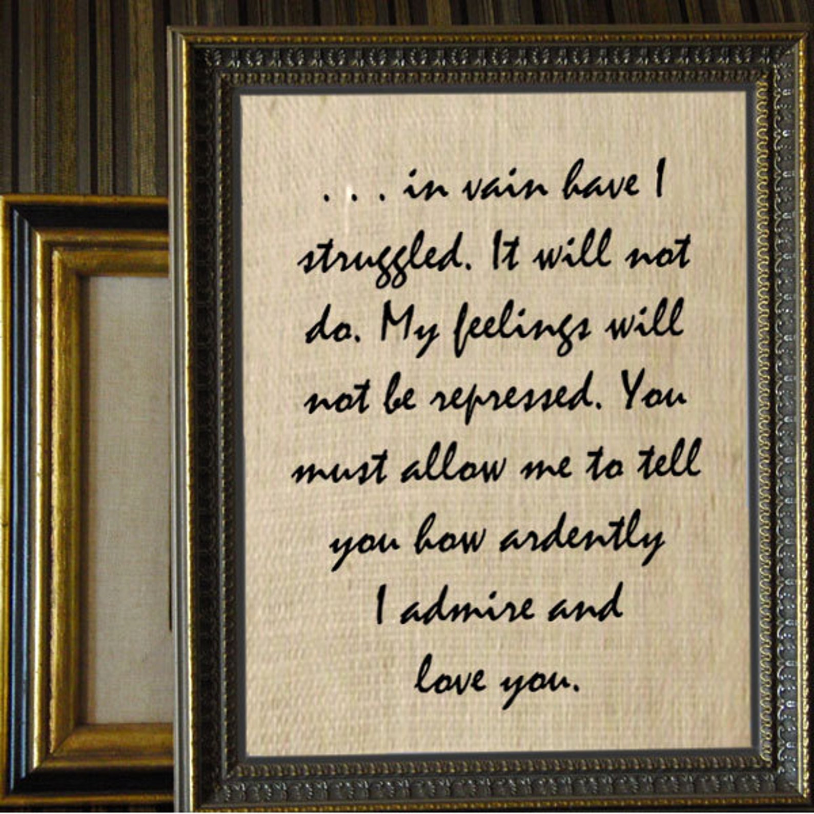 Mr. Darcys PROPOSAL Quote Jane Austen Digital Collage Sheet Etsy